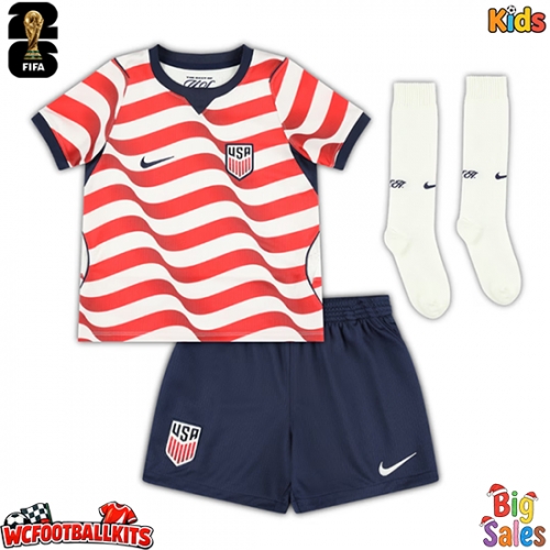 United States Chris Richards #3 Replica Home Stadium Kit for Kids World Cup 2026 Short Sleeve (+ pants)